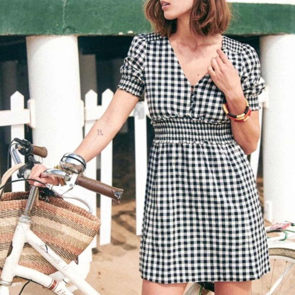 Sezane Sixtine Gingham Dress | Sz 36 (US Size 4) New with Tags